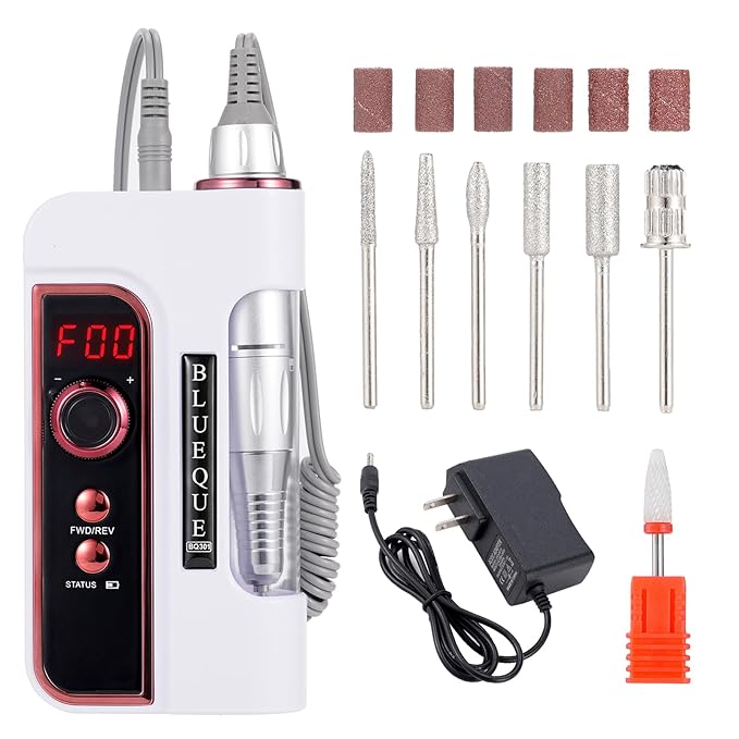 Rechargeable 35000rpm electric nail drill