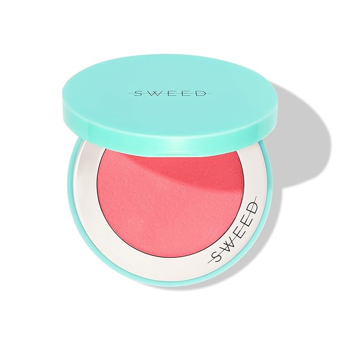 SWEED - Air Blush Cream | High Pigmented, Velvet Finish | Vegan, Cruelty-Free, Clean Beauty (Lucky, 1.4 oz | 40 g)