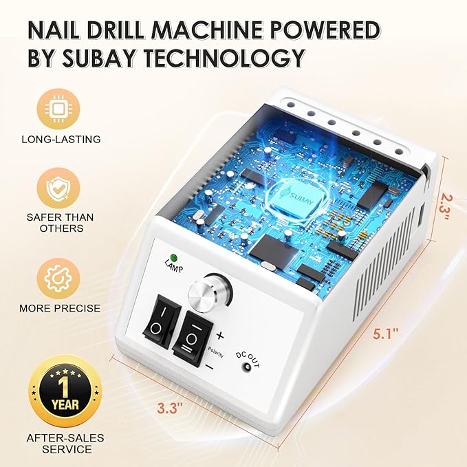 Subay 30,000rpm efile nail drill