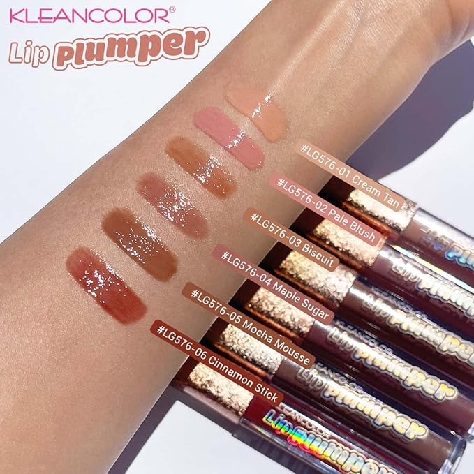 Kleancolor Lip Plumper in 6 Assorted Nude Colors (6 pack)