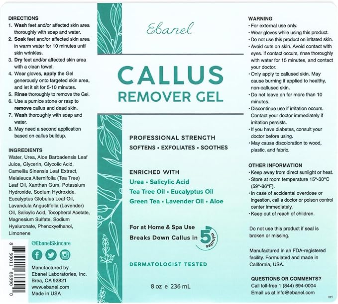 Ebanel Professional Callus Remover for