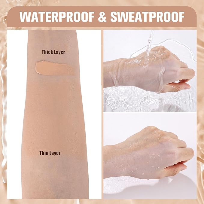 UCANBE Matte Liquid Foundation with Brush, Skincare Serum fl. oz.