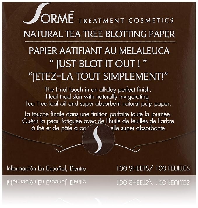 Sorme' Treatment Cosmetics Blotting Paper, Tea Tea, 0.. 5 oz