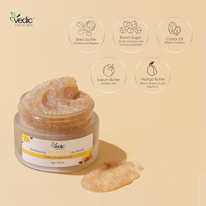 Exfoliating Mango Lip Scrub-15g | Treats