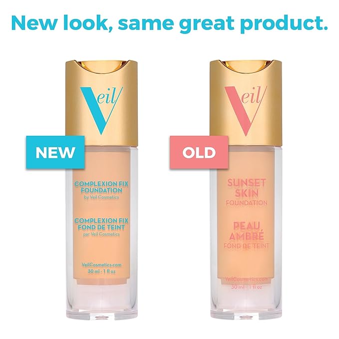 Veil Cosmetics Complexion Fix Liquid Foundation – Buildable Deep Pink)