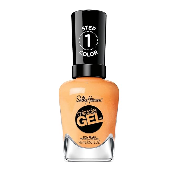 Sally Hansen Miracle Gel™, On The Horizon, Long Lasting, Gel-Like Formula, No UV Lamp Needed, Orange Nail Polish