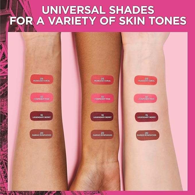 L'Oreal Paris Infallible Up to 24H Fresh Wear Soft Matte Blush, Blendable, Long-Lasting and Waterproof Cheek Make Up, Fearless Coral 05, 0.31 Oz