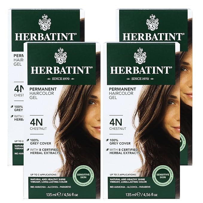 Herbatint Permanent Haircolor Gel, 4N