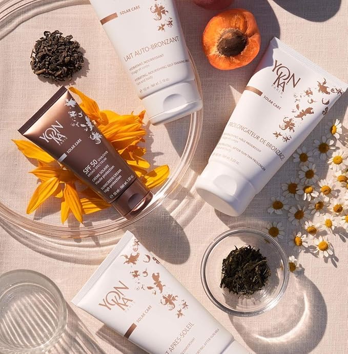 Yon-Ka Lightweight Self Tanning Body Lotion, Buildable Coverage for Natural Sunkissed Glow, Anti-Aging Antioxidant Serum with Vitamin E, 100% Natural Self Tanning Active, Vegan, 5.18 Oz/150ml