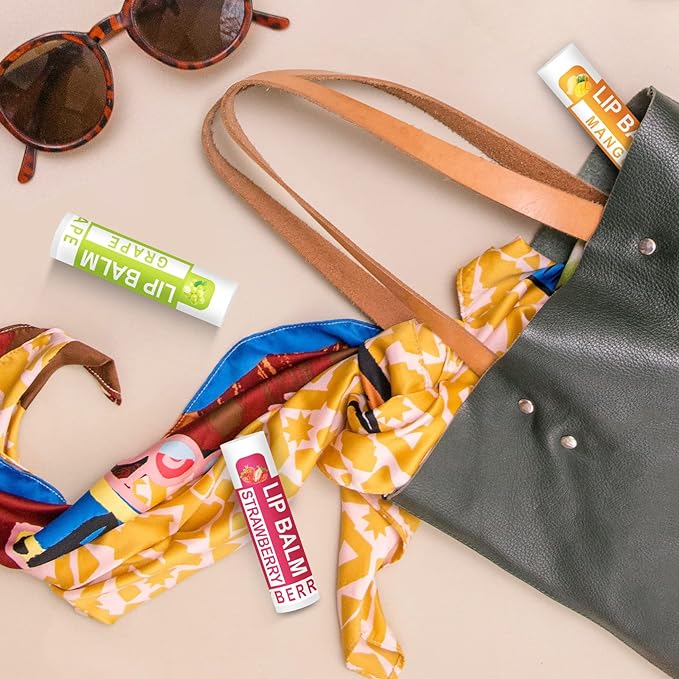 DMSKY 24 Pack Lip Balm, Natural