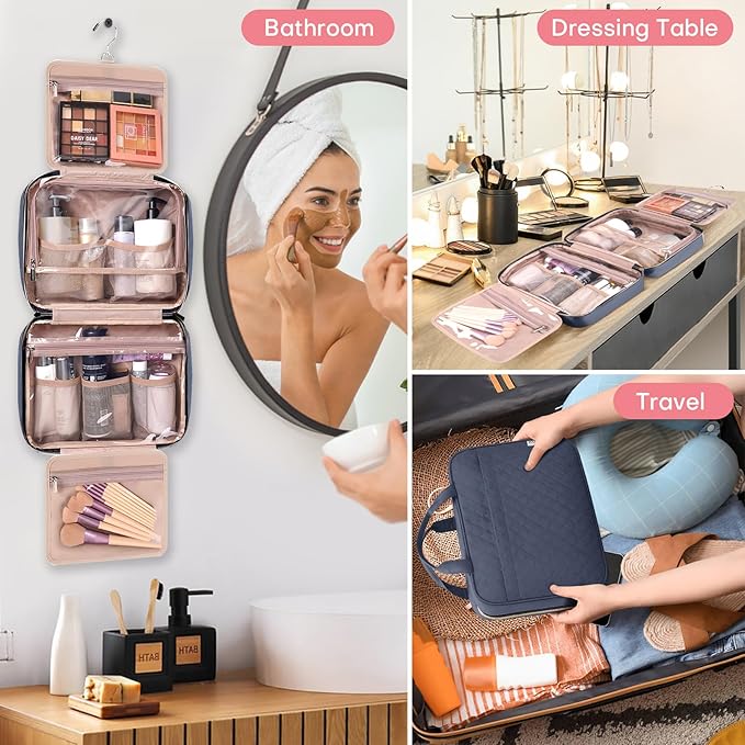 Travel toiletry bag for women,