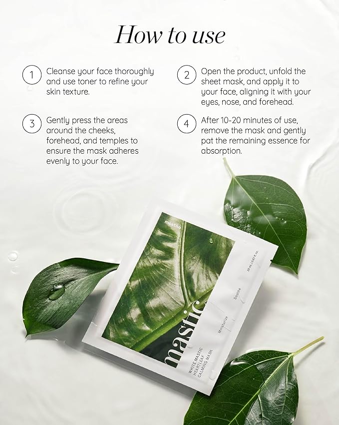 White Mastic Face Mask (Heartleaf Calming, Soothing