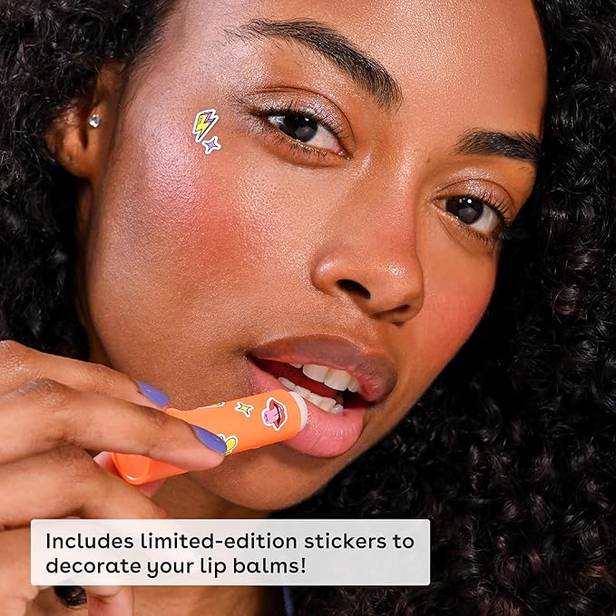 eos Flavor Lab Secret Menu Lip Balm Gift Set - Sunrise Smoothie, Limited-Edition, Moisturizing, Hydrating, Dry Lips, Variety Pack, 0.14 oz, 4-Pack