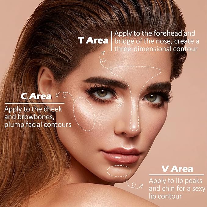 Erinde Pearl Shimmer Glitter Highlighter Highlight Makeup Contour