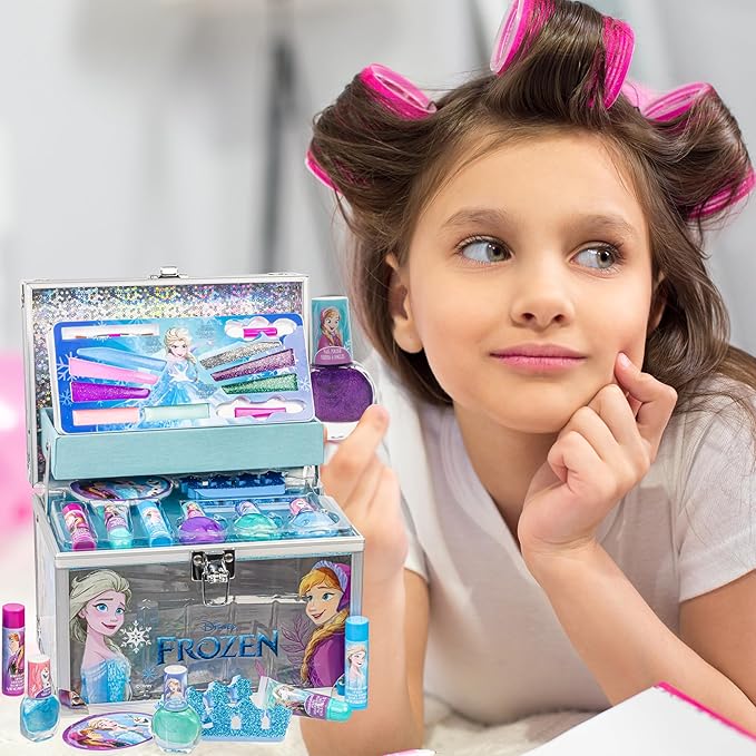 Disney Frozen Train Case Girls Beauty Set, Kids