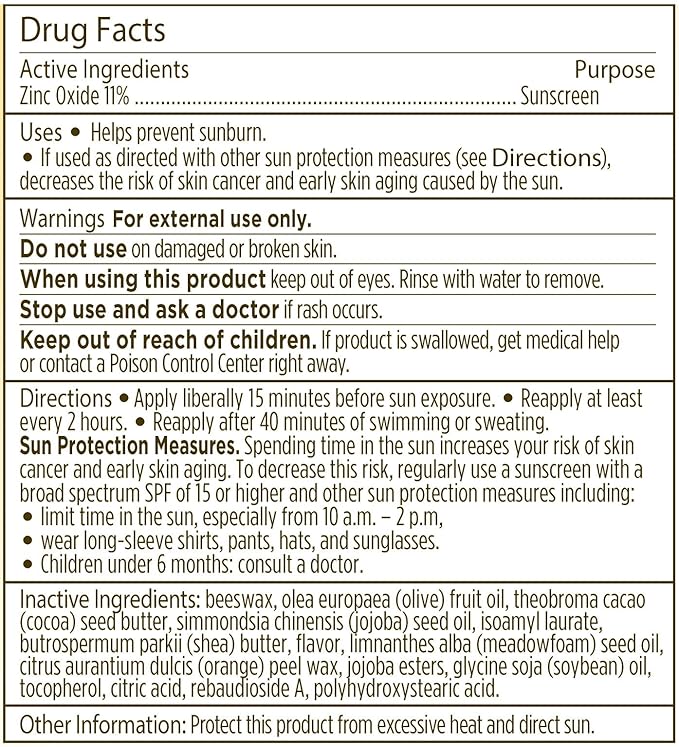 Burt's Bees All Weather SPF 15 Lip Balm, Water-Resistant Lip Moisturizer, Tint-Free, Natural Conditioning Lip Treatment, 1 Tube, 0.15 oz.