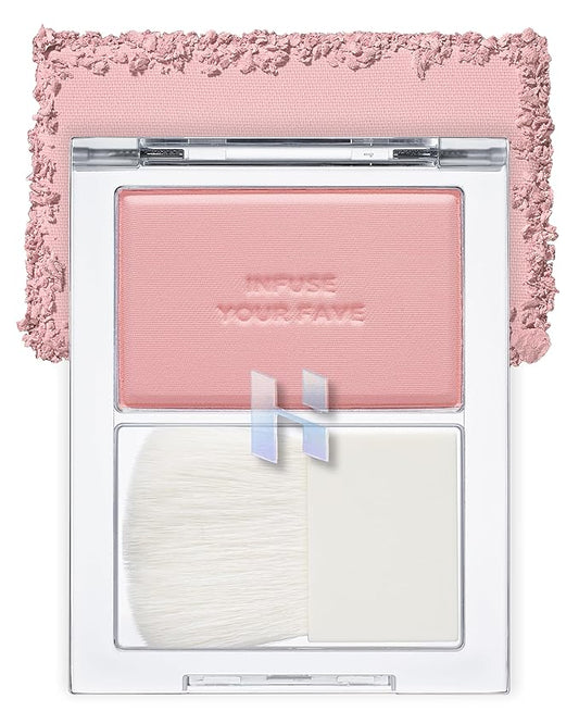 HOLIKA HOLIKA Infusing Blush with Brush - Lightweight,