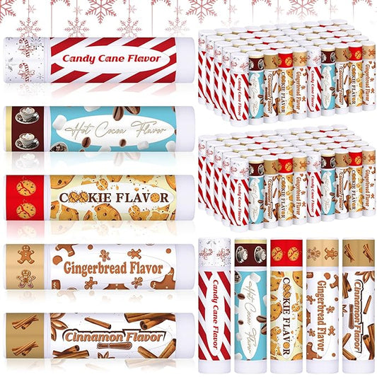 50 Pcs Christmas Lip Balms Gifts Colleagues