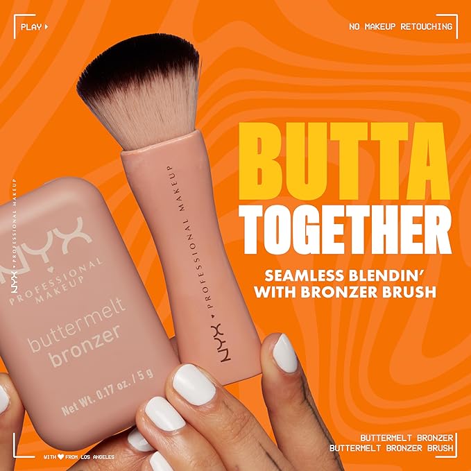 NYX PROFESSIONAL MAKEUP Matte Buttermelt Bronzer, Longwear Face Butta'd Up