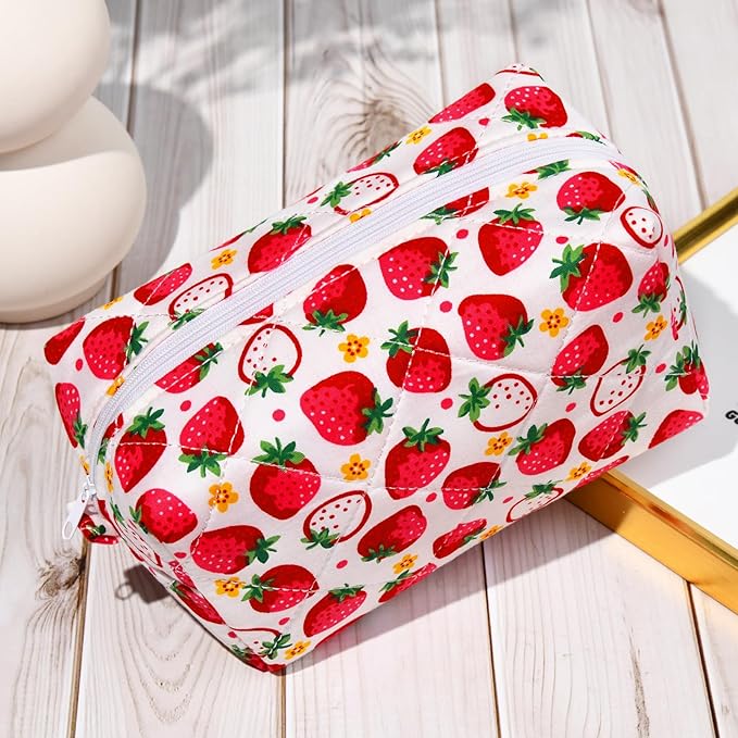 Soidram pink makeup bag quilted