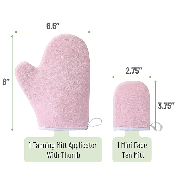 Slick- Self Tanning Mitt, Pink, Self Tanner Mitt, Self Tan Mitt, Tanning Glove, Tanning Mitts Self Tanner, Self Tanning Glove, Tanning Gloves for Self Tan Lotion, Self Tanner Glove Mitt
