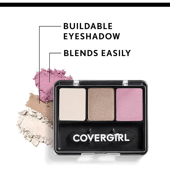 COVERGIRL - Eye Enhancers 3-Kit Eyeshadow, silky, sheer formula, double ended applicator, 100% Cruelty-free