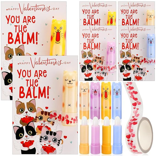 48 Sets Lip Balm with Cards Sign)