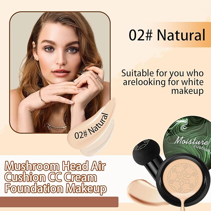 Mushroom Head Air Cushion CC Cream Foundation Makeup,Moisturizing