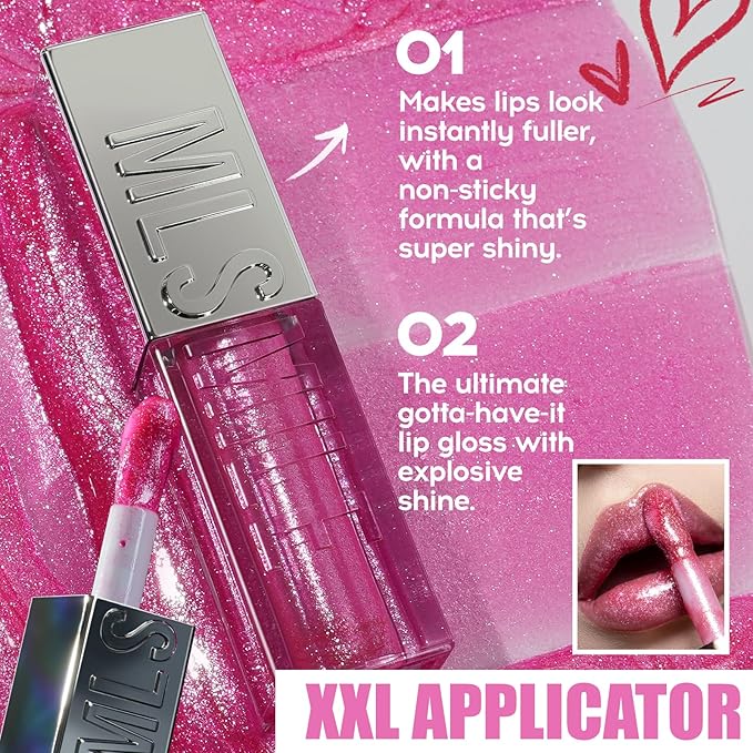 3 PCS High Shine Glitter Lipglossey,Diamond Glitter Lip Gloss Long Lasting Moisturizing Lip Gloss Non-sticky Glossy Glitter Liquid Lipstick for Women,girls 0.33fl oz