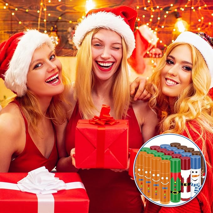 100 Pcs Christmas Lip Balm Lip