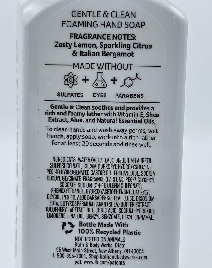 Bath and Body Works Kitchen Favorites Gentle & Clean Foaming Hand Soap, 8.75 fl. oz. (Variety, 5-Pack)