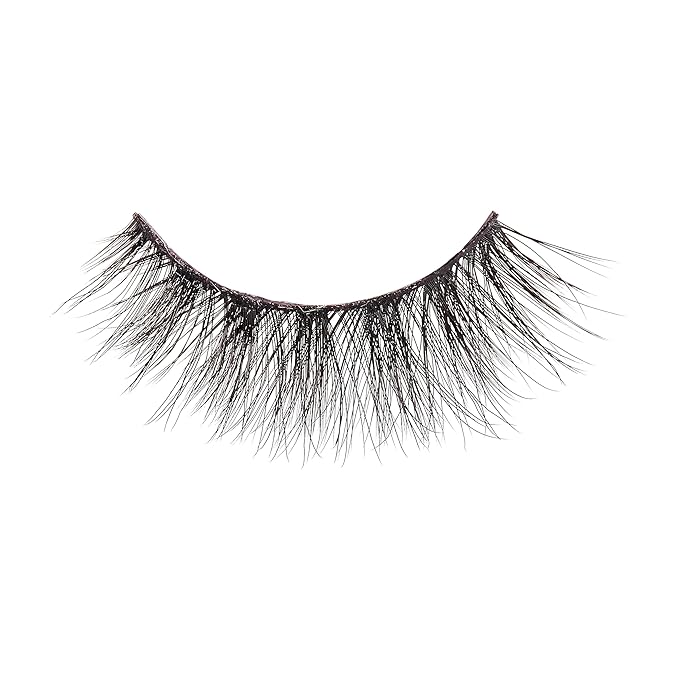 KISS Lash Couture LuXtensions Collection False Eyelashes, Flat Lash Technology, Super Slim Lash Band, Real Lash Extension Fibers, Reusable, Contact Lens Friendly Strip Lashes, Style 'Velvet', 1 Pair