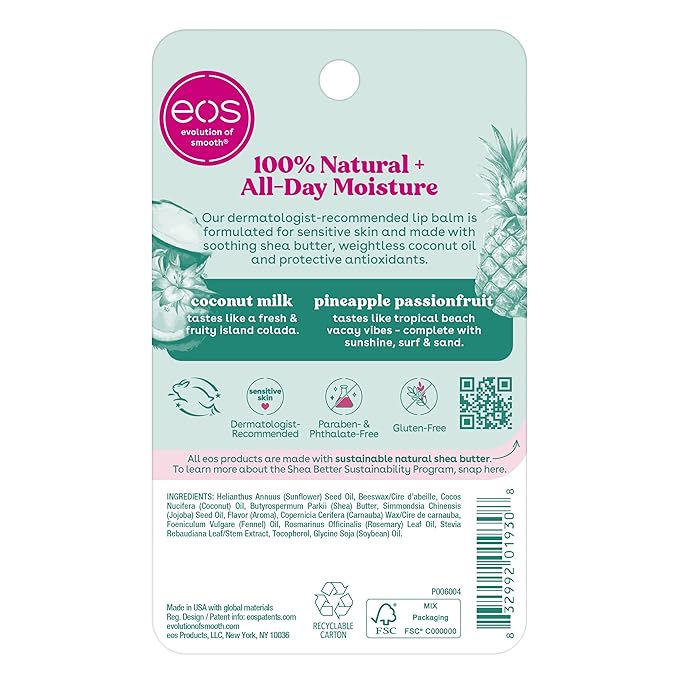 eos 100% Natural Lip Balm- Coconut