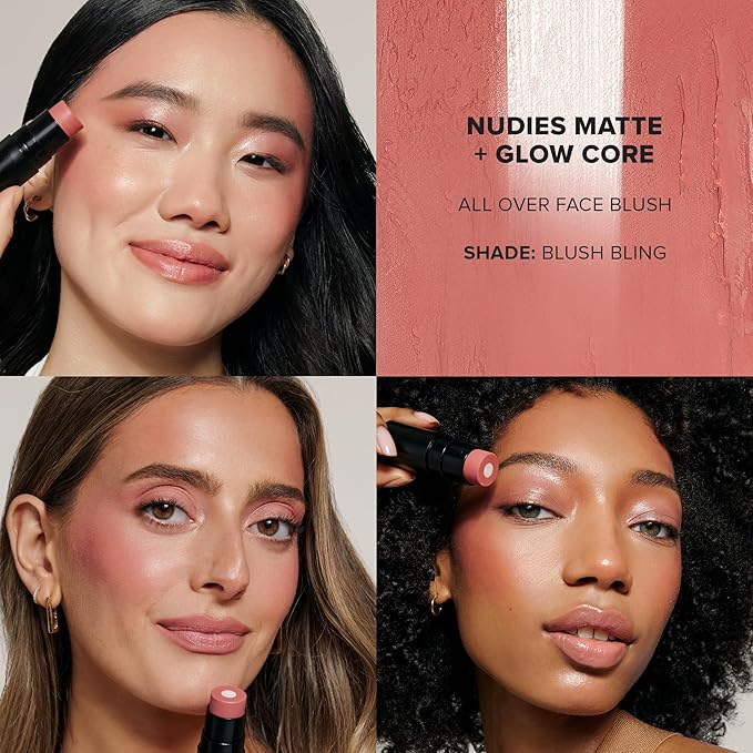 Nudies Matte + Glow Core All Over Face Blush Bling