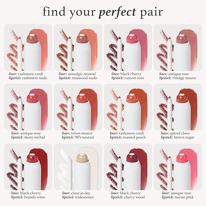 Julep With a Trace Retractable Creamy Long-Lasting Lip Liner, Black Cherry