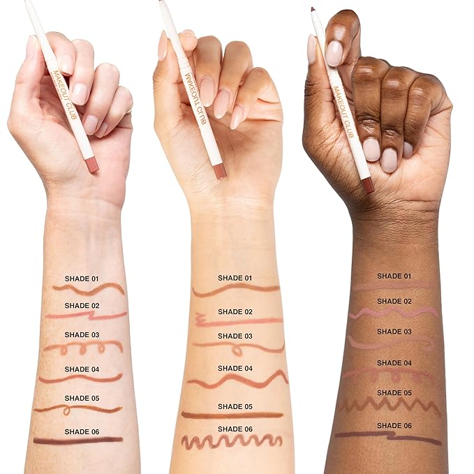 Freck Beauty MAKEOUT CLUB Nude Muse Lip Liner, Non Drying, Smooth Highly Pigmented Retractable Liner, Infused with Jojoba and Hyaluronic Acid, 02 - Warm Pink Nude