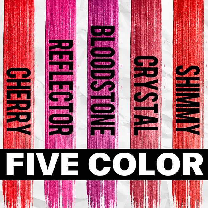 VANERIA Glitter Lip Gloss Shimmer,Matte Liquid Lipstick Rapid Drying,Long Lasting Highly Pigmented Color,Waterproof,Lipgloss Glitter Non-Sticky.bloodstone(4ml/0.14oz)