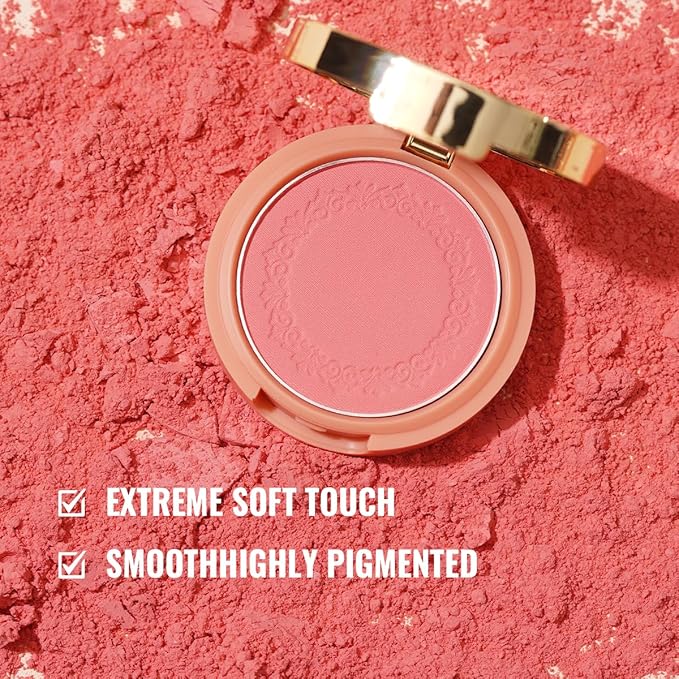 Oulac Yellow Pink Blushers for Cheeks Fair Skin 8g