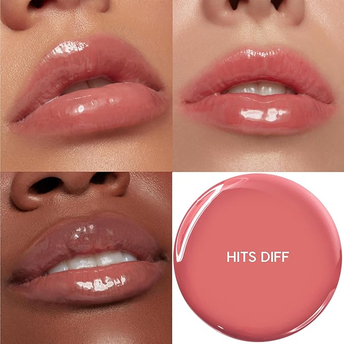 ColourPop So Juicy Plumping Glossy Lip Oil - Hydrating & Plumping Lip Oil with a Sheer Wash of Non-Sticky Color - Infused with Peptides, Ceramides & Ginger - Hits Diff (0.29)