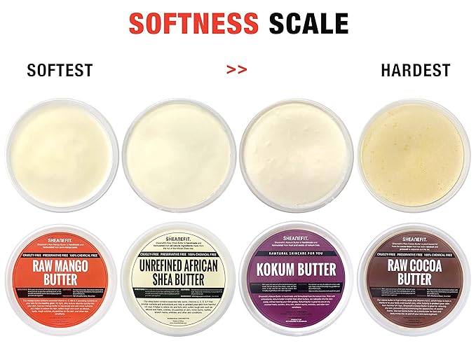Raw Unrefined African Shea Butter, Natural Body Butter, Soft & Smooth Daily Moisturizer For Face & Body Ivory 8oz (Pack of 1)
