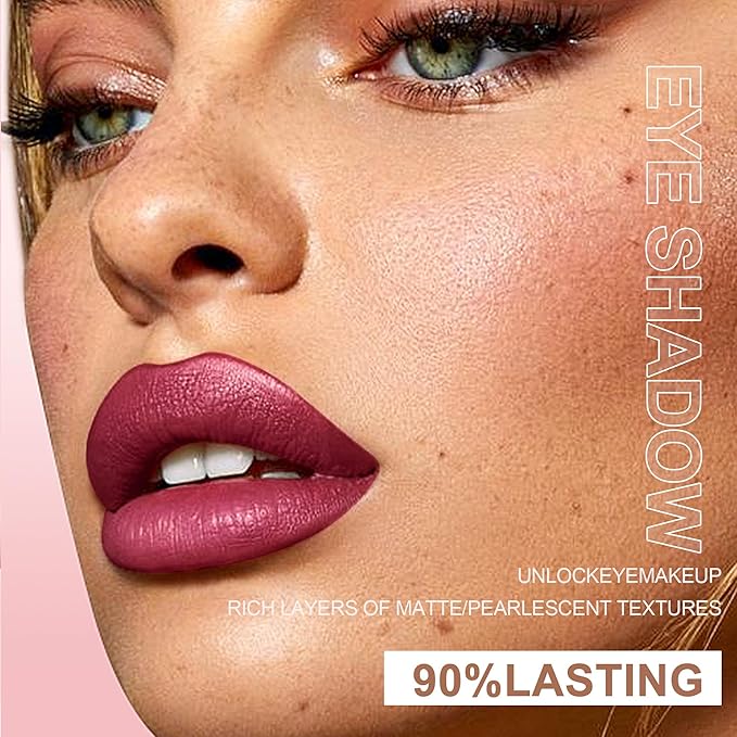 6PCS Diamond Lip Gloss Set, Matte & Pearlescent Finish, Long-Lasting Hydrating Lipstick, Non-Sticky, High-Pigment Formula for All-Day Wear, Shimmer & Velvet Effect (Diamond B, 1)