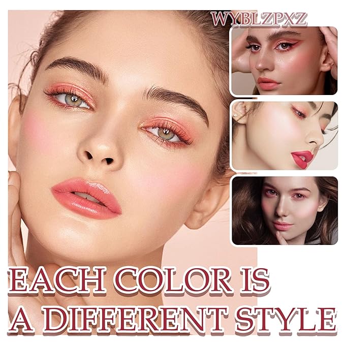 Cream Blush Stick,Multi-Use Makeup Blush Stick,Blendable Long Lasting