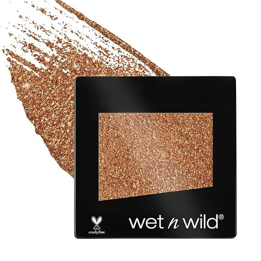 wet n wild Color Icon Eyeshadow Glitter - Ultra-Pigmented, Vitamin E Infused for a Silky-Smooth Moisturizing Application, Cruelty-Free & Vegan - Toasty