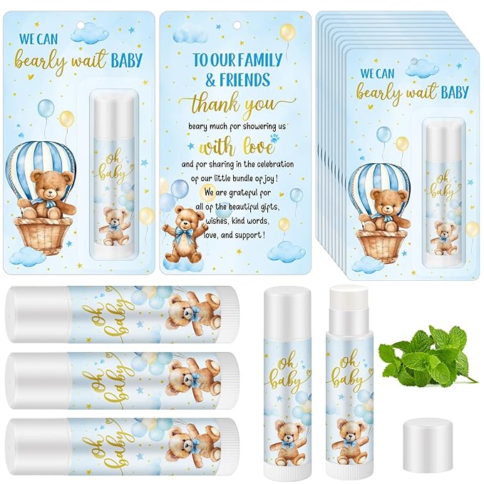 50 Pack Baby Shower Lip Balm