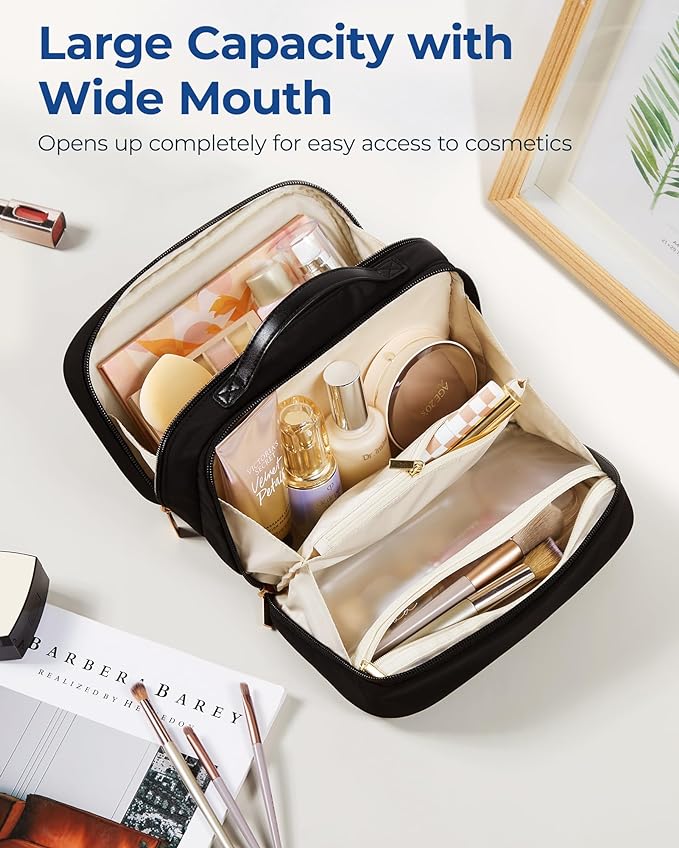 Bagsmart travel makeup bag large