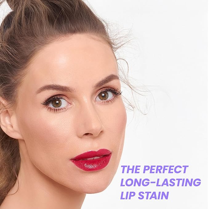 Wonderskin Wonder Blading Lip Stain Peel Off and Reveal Kit - Long Lasting, Waterproof Pink Lip Tint, Transfer Proof Natural Makeup Stain Kit (Darling)