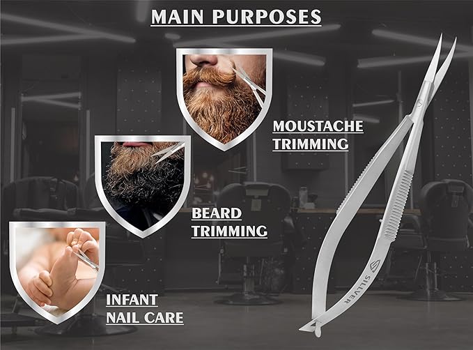 Cuticle scissors extra fine curved