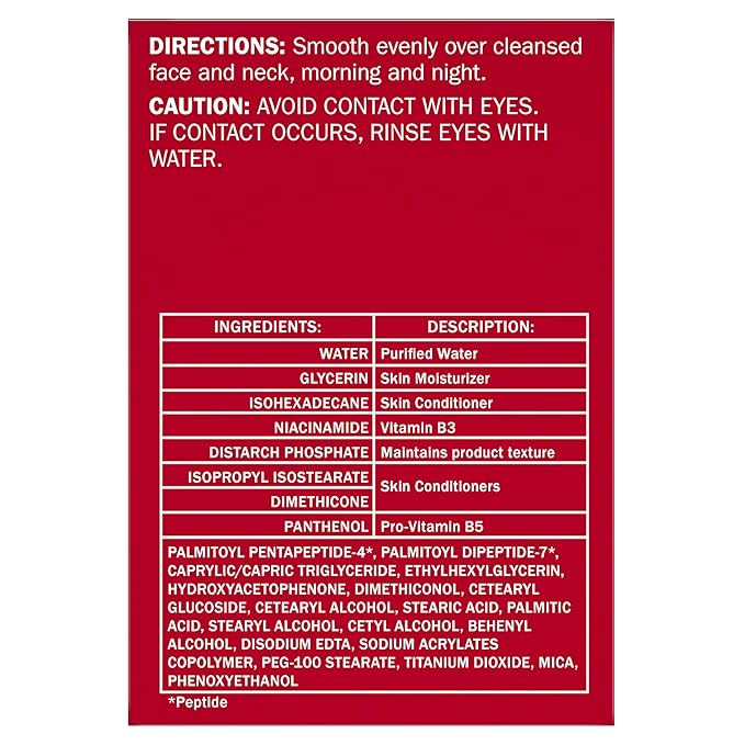 Olay Collagen Peptide Face Moisturizer, Firming Cream for Women, Fragrance-Free, Non-Greasy - Hydrating, Anti-Aging, Anti-Wrinkle, Smoothing of Fine Lines, Tightening Skin Care - Niacinamide, 1.7 Oz