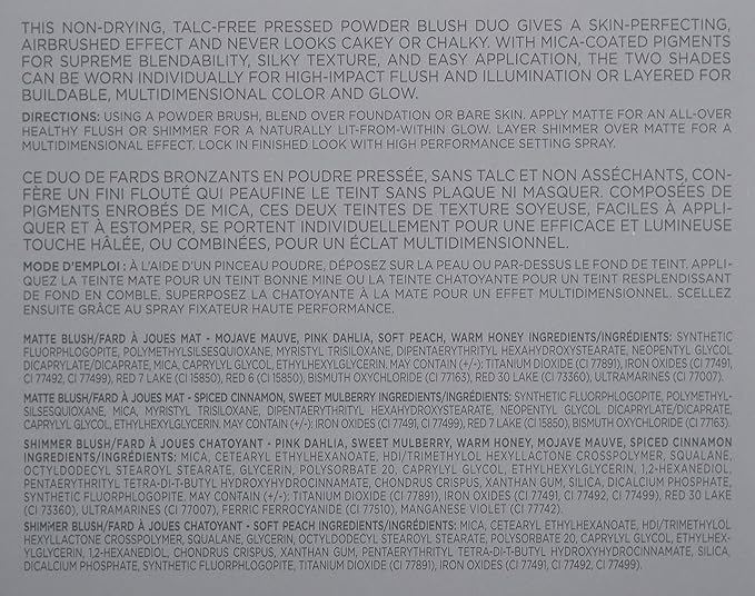 COVER FX Monochromatic Powder Blush Duo - Spiced Impact Color