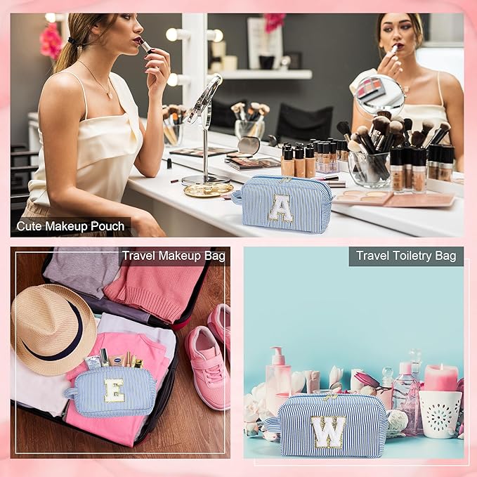 YOOLIFE Initial Makeup Bag for